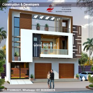 House front design  new house design duplex house design Model No - 0837