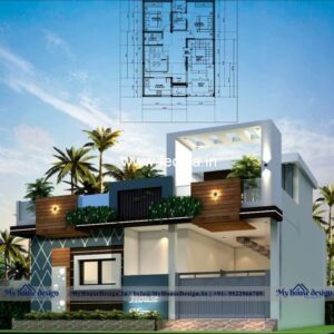 House front design  new house design duplex house design Model No - 0839