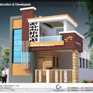 House front design  new house design duplex house design Model No - 0841