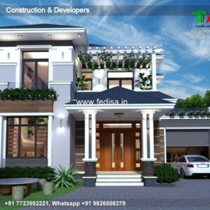 House front design  new house design duplex house design Model No - 0844