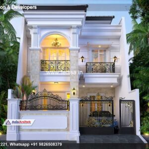House front design  new house design duplex house design Model No - 0846