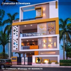 House front design  new house design duplex house design Model No - 0858