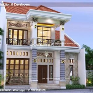House front design  new house design duplex house design Model No - 0865