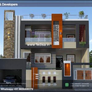 House front design  new house design duplex house design Model No - 0868