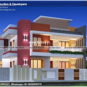 House front design  new house design duplex house design Model No - 0879
