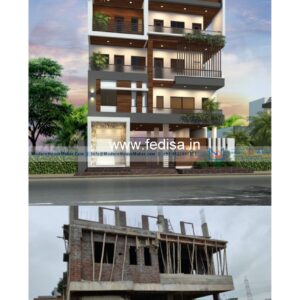 House front design  new house design duplex house design Model No - 0881