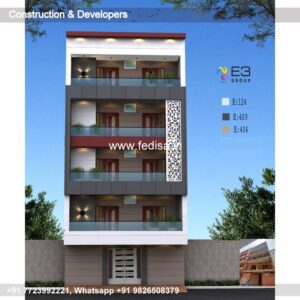 House front design  new house design duplex house design Model No - 0884