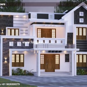 House front design  new house design duplex house design Model No - 0882