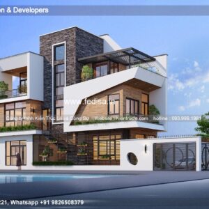 Bungalow house design most expensive house contemporary house Model No - 0894