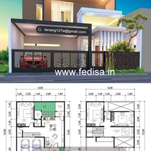 House front design new house design duplex house design Model No - 0895