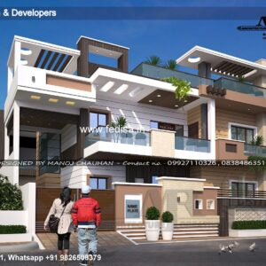 Luxury house house design modern house design -Model No - 0901