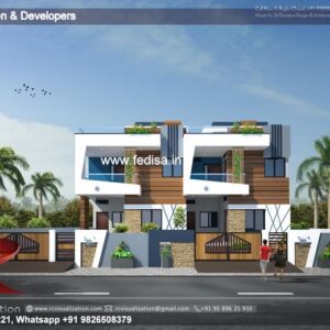 House front design new house design duplex house design Model No - 0903