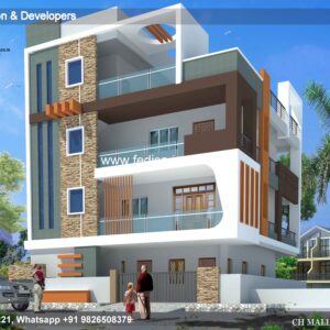 House front design  new house design duplex house design Model No - 0906